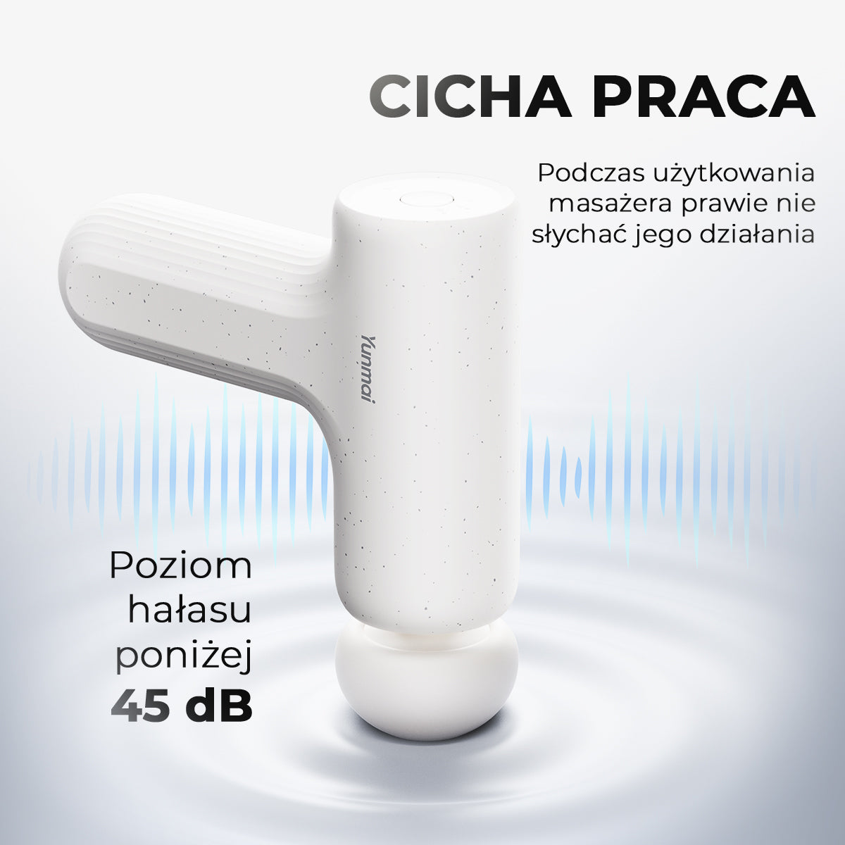 Mini masażer pistoletowy Yunmai 2 (YMFG-M356) | Masażery powięziowe Yunmai